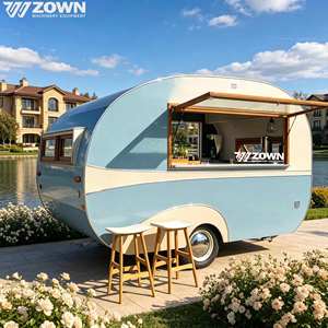 Towable Electric Food Trailer With Service Window For Fast Food Snack Coffee Outdoor Commercial Mobile Operation - Product Image 1