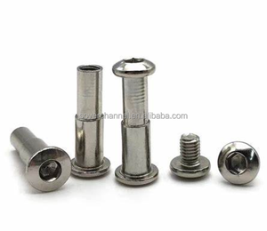 بيع بالجملة الكربون الصلب شبه أنبوبي شيكاغو المسمار رأس قبة الذكور والنساء المسامير الاستخدامات المختلفة - Product Image 4