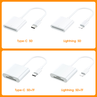 Lecteur de carte SD USB C 2-en-1 : Adaptateur multiport Type-C Micro SD TF pour téléphone, tablette