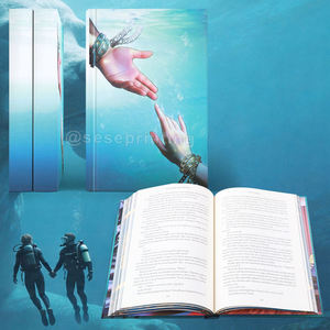 Bespoke Hardback Book Printing Stenciled Edges Digital Fore-edge <b>Painting</b> Luxury Fiction Book Manufacturer Glossy Lamination - Product Image 6