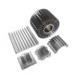 Kunden spezifische CNC-Metallteile Schwarze Farbe Sprühen Extrusion Herstellung CNC-Bearbeitung Extrusion mit Schneiden