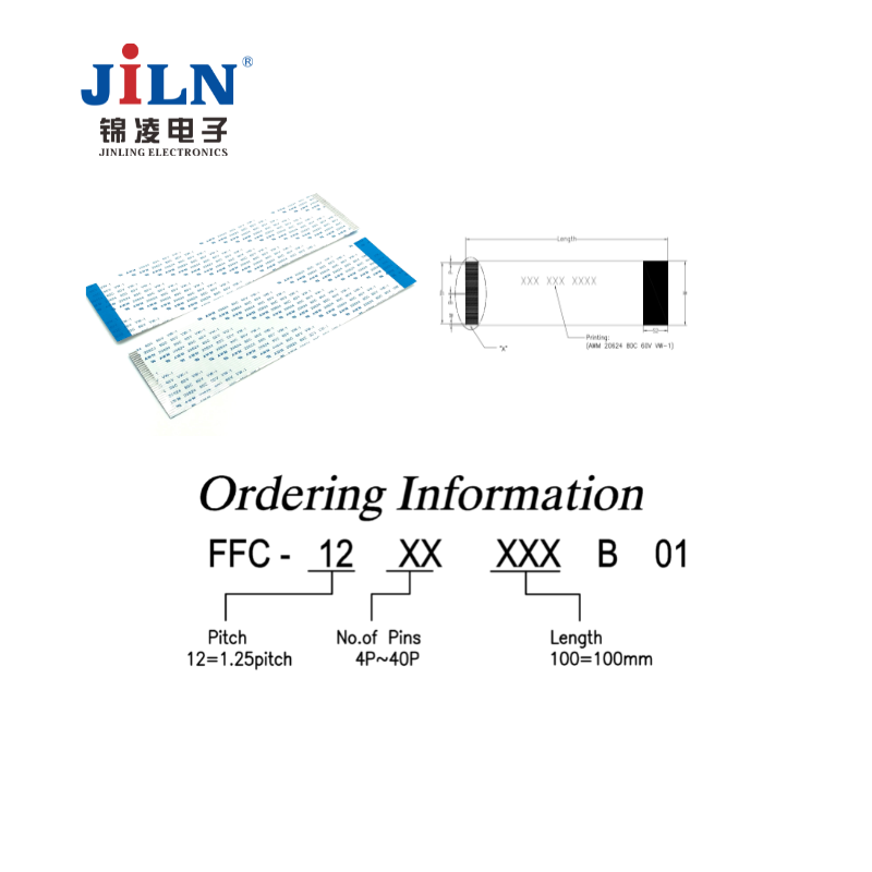 FFC плоский кабель от поставщика проводов 0,5 мм индивидуальный плоский ленточный кабель в сборе жгут проводов для электронного оборудования