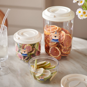 Coffee Bean Storage Container Round <b>Plastic</b> Lid Food Grade Vacuum Sealed For Coffee <b>Tea</b> Grains Storage - Product Image 4