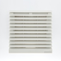 Grille de ventilation anti-poussière ABS à obturateur automatique pour ventilateur de refroidissement d'armoire électrique