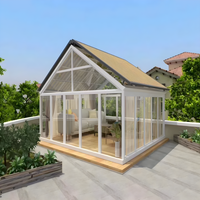 Auvent de terrasse moderne en alliage d'aluminium avec revêtement en poudre de polyester, télécommande, toit de véranda rétractable, balcon