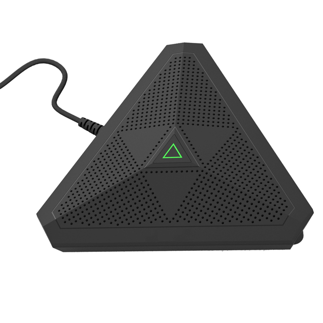 360 Degree Pick up Omnidirectional AI Auto Meeting Minute Recording Desktop Condenser Microphone USB Wired Conference Microfone
