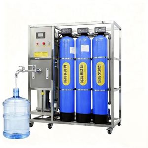 Mesin Pemurnian Air Sumur Bor Reverse Osmosis Kecil 500LPH 220V Pompa PLC 1 Tahun Perawatan Stasiun Pengisian Air - Product Image 1