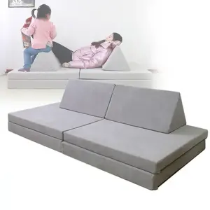 Saien Kids Play Couch Manufacture Living Room Sectional Sofas With Micro Suede Cover Children's Playing Couch Gift