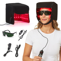 Dispositivo di Terapia a Luce Rossa 100 LED 660nm 850nm, Cappello per Terapia a Luce Rossa per Uso Domestico, Cappello a Luce Infrarossa