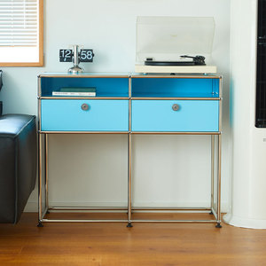 Gabinete de consola de acero inoxidable personalizado, gabinete modular montado <span class=keywords><strong>en</strong></span> la pared con cajones para entrada, dormitorio y sala de estar - Product Image 2