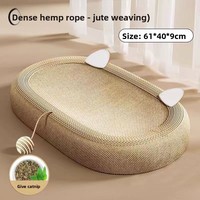 Grattoir pour chat en sisal extra large avec bac et nid, résistant à l'usure, toutes saisons