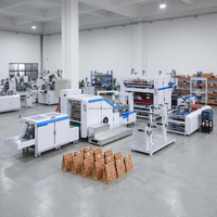 Machine à fabriquer des sacs en papier automatiques de petite taille à bas prix avec fond carré plat
