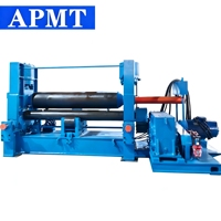 Machine à cintrer les tôles CNC automatique à 3 rouleaux série W11 avec moteur de formage des extrémités 50 mm 3500 mm pour acier inoxydable