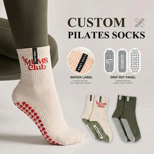 Calcetines Antideslizantes BiLu al por Mayor para Pilates, Yoga y Barre, con Etiqueta Privada Personalizada, Transpirables y de Punto, para Mujer - Product Image 2