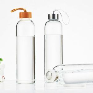 Premium <b>500Ml</b> Eco-Friendly Borosilicate <b>Glass</b> Drinkware Custom Logo Water Bottle Lid Anti-Corrosion Coating for Personalized - Product Image 3
