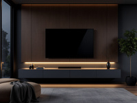 Profil LED encastré avec détecteur de mouvement, en aluminium et PC, dimmable, pour éclairage d'armoires, étagères et vitrines de boutique YB1017-23