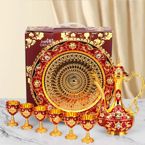 Juego de vino ruso al por mayor del fabricante, juego de vino de lujo de metal de estilo europeo para uso doméstico creativo - Product Image 4