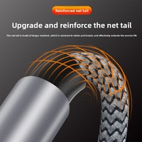 Câble de charge rapide tressé Type-C vers Type-C PD 60W avec transfert de données pour téléphones mobiles et tablettes