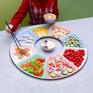 Juego de Platos Ecológicos de Paja de Trigo con Impresión de Serigrafía Personalizada - Listo para Eventos y <span class=keywords><strong>Promociones</strong></span>, MOQ Bajo - Product Image 5
