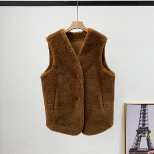 Gilet Casual in Pelle di Pecora per Donna, <span class=keywords><strong>Giacca</strong></span> Corta in Vera Pelliccia di Lana, Calda e Confortevole JT3319 - Product Image 3