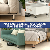 Rehausseurs de meubles industriels en plastique robustes et réglables pour canapé, lit, table, chambre, salon, villa – Marque JIYUE