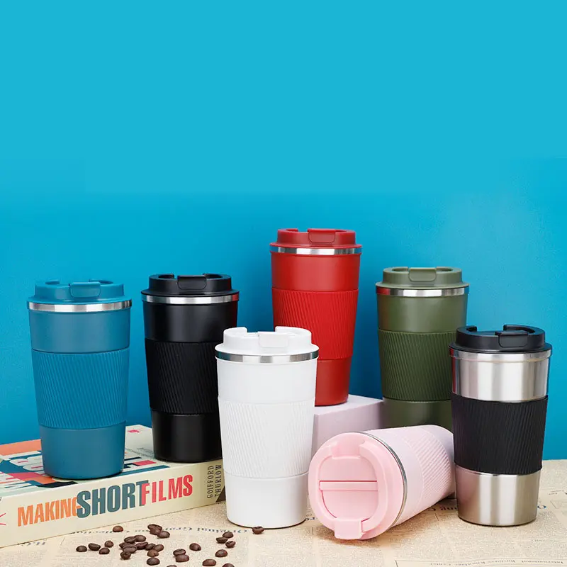 Sáng tạo cách điện Mug thép không gỉ 304 xách tay cà phê Tumbler xe Mug Quà Tặng cốc cốc bán buôn