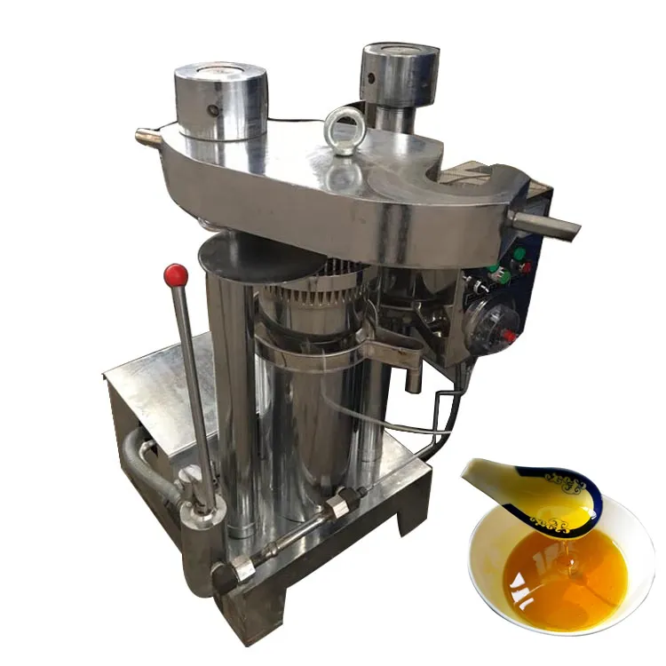 Commerciële Verticale Hydraulische Olie Druk Pinda Walnoot Mosterd Koffie Cacaoboon Olie Extractie Machine