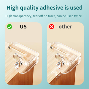 <span class=keywords><strong>Protection</strong></span> d'<span class=keywords><strong>angle</strong></span> de bande de bord de sécurité adhésive transparente en PVC pour les coins de meubles et de table Pare-chocs d'<span class=keywords><strong>angle</strong></span> sécurisé pour bébé - Product Image 2