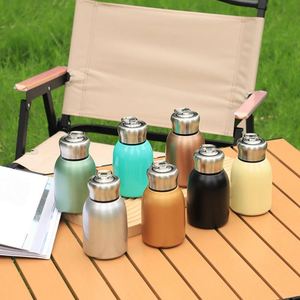 Portable Small Fat Ding Handle Cup 300Ml Fashion Small Size Novelty Vacuum Cup Portable Stainless Steel <b>Mug</b> for Kids - Product Image 3