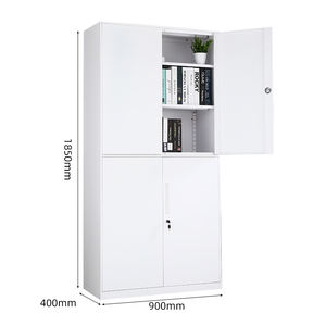 Fournisseur Armoire de rangement en métal à 4 portes Armoire de rangement en acier Meubles pour école hôpital bureau - Product Image 5