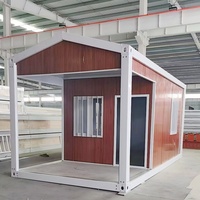 Maison conteneur mobile préfabriquée et démontable avec terrasse, dimensions personnalisées pour pod de glamping, auto-assemblage, fabricant d'hébergements.