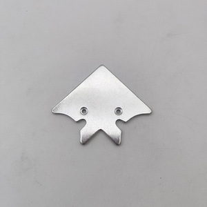 Supports d'angle en aluminium 83x40,6 mm nickelés pour fixation de porte - Accessoires de quincaillerie - Product Image 2