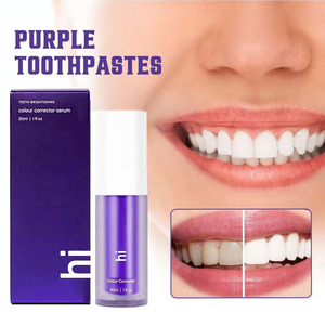 Jabón Blanqueador Hismiles V34 Morado con Aroma a Menta, 30g, Plástico y Acero Inoxidable, para un Aliento Fresco y Eliminación de Manchas, Uso para Adultos - Product Image 4