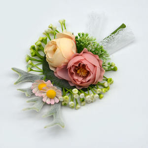 玫瑰花婚礼伴娘手链派对舞会人造手腕花胸花 - Product Image 4