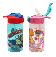 Bouteille d'eau en plastique Tritan Eastman sans BPA pour enfants avec paille, vente en gros