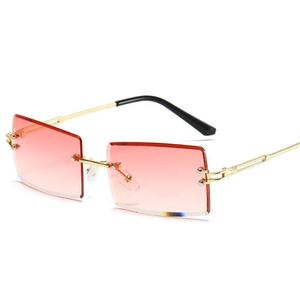 Venta caliente Street <span class=keywords><strong>Beat</strong></span> Gafas de sol 2024 Hombres Moda Espejo cuadrado sin montura Ligero Cómodo Protección UV - Product Image 2