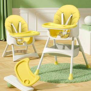 Moderner Kunststoff-PP-Babyfütterungsstuhl mit Verstellbarer Höhe Waschbarem Esstisch Hochfestes Design für den Gebrauch im Fitnessbereich - Product Image 5