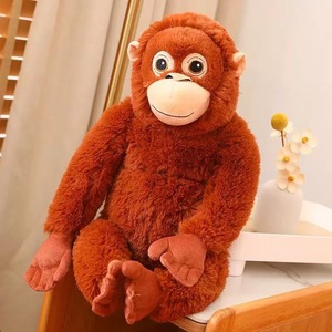 Boneka Monyet, Mainan Orangutan Lucu, Bantal Gibbon & Tas Boneka
