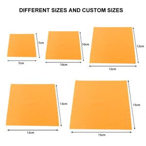 Chiffon de nettoyage pour lunettes de vue et de soleil en microfibre gaufrée avec logo personnalisé et bords arrondis, idéal pour la promotion - Product Image 3