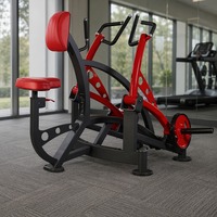 Machine à ramer commerciale pour salle de sport, appareil de musculation robuste en acier avec coussin de poitrine et poignées ergonomiques
