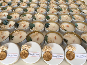 Wanhua Factory OEM/ODM : Bougie Parfumée de Luxe en Cire de Soja avec Mini Fleurs pour Adultes - Product Image 2