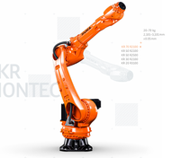 Bras robotisé industriel KUKA KR IONTEC haute performance, en aluminium, faible entretien, cycle de vidange d'huile de 20 000 heures, charge utile de 30/50/70 kg