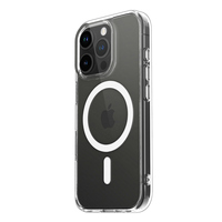 Coque magnétique transparente antichoc en TPU et PC pour iPhone 16 Pro, vente en gros de coques magnétiques pour iPhone 16, 17, 18 Pro Max