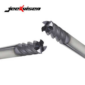 Jeekvisen <b>CNC</b> Machine 4-Slot Decimal Point Flat End Mill 1-3Mm Altin Coated Decimal Milling <b>Cutter</b> 4 Flutes for Stainless Steel - Product Image 2