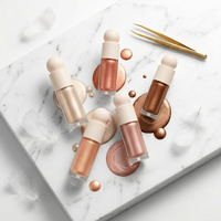 OEM/ODM, logo personnalisé, illuminateur liquide pour le visage, fini brillant, éclat rosé, illuminateur pour éclaircir la peau, vente en gros, marque privée, maquillage