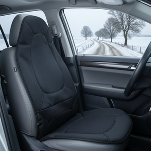 Coussin de siège de voiture chauffant universel 12V pour dossier complet, housse de siège de voiture chauffante électrique pour conducteur en hiver - Product Image 1