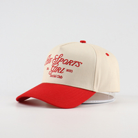 Casquette Oxford Sportive Unisexe en Coton de Haute Qualité, Bicolore, 5 Panneaux, Motif Fruits Léopard Terry Dobby, Faible MOQ, Personnalisable