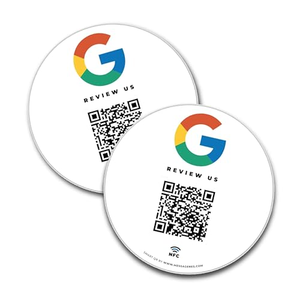 Carte de menu de table personnalisée étanche RFID 13,56 MHz, carte NFC pour avis Google, autocollant NFC pour promotion commerciale - Product Image 1