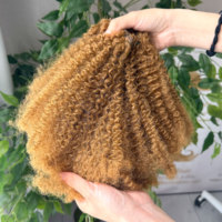 Extensions de cheveux synthétiques en fibres douces à tresser, 6 paquets, 22 pouces, couleur 27, légères et durables