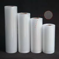 Sacs sous vide transparents de qualité alimentaire gaufrés pour la conservation des aliments, emballage en plastique nylon, rouleau de sacs sous vide
